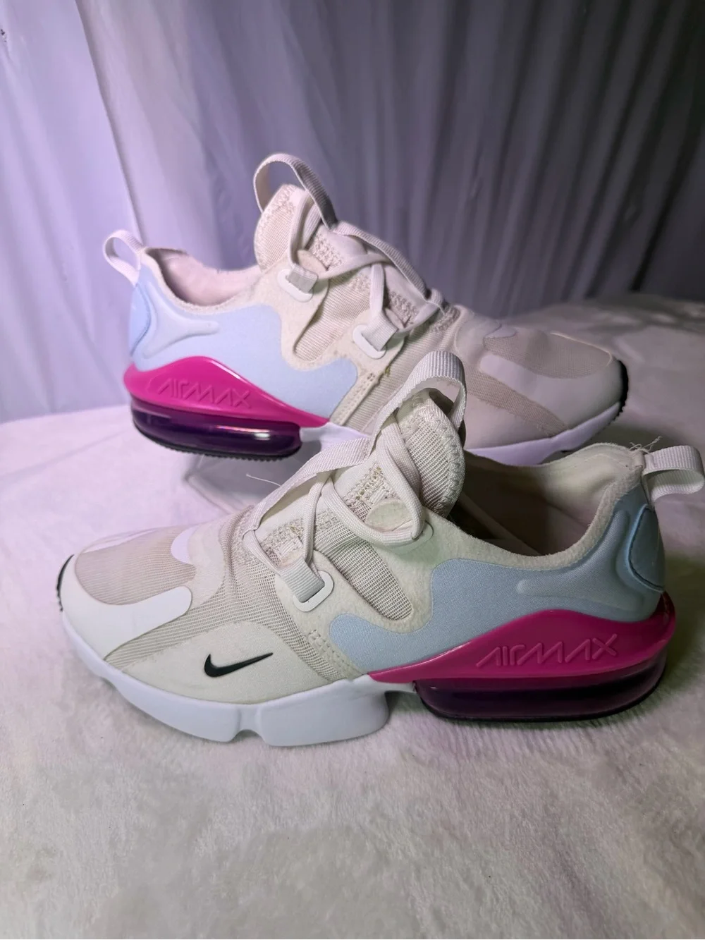 Nike Women’s Air Max White Blue Pink Sneakers